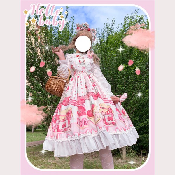 Strawberry Cake Lolita Style Dress JSK (WS08)